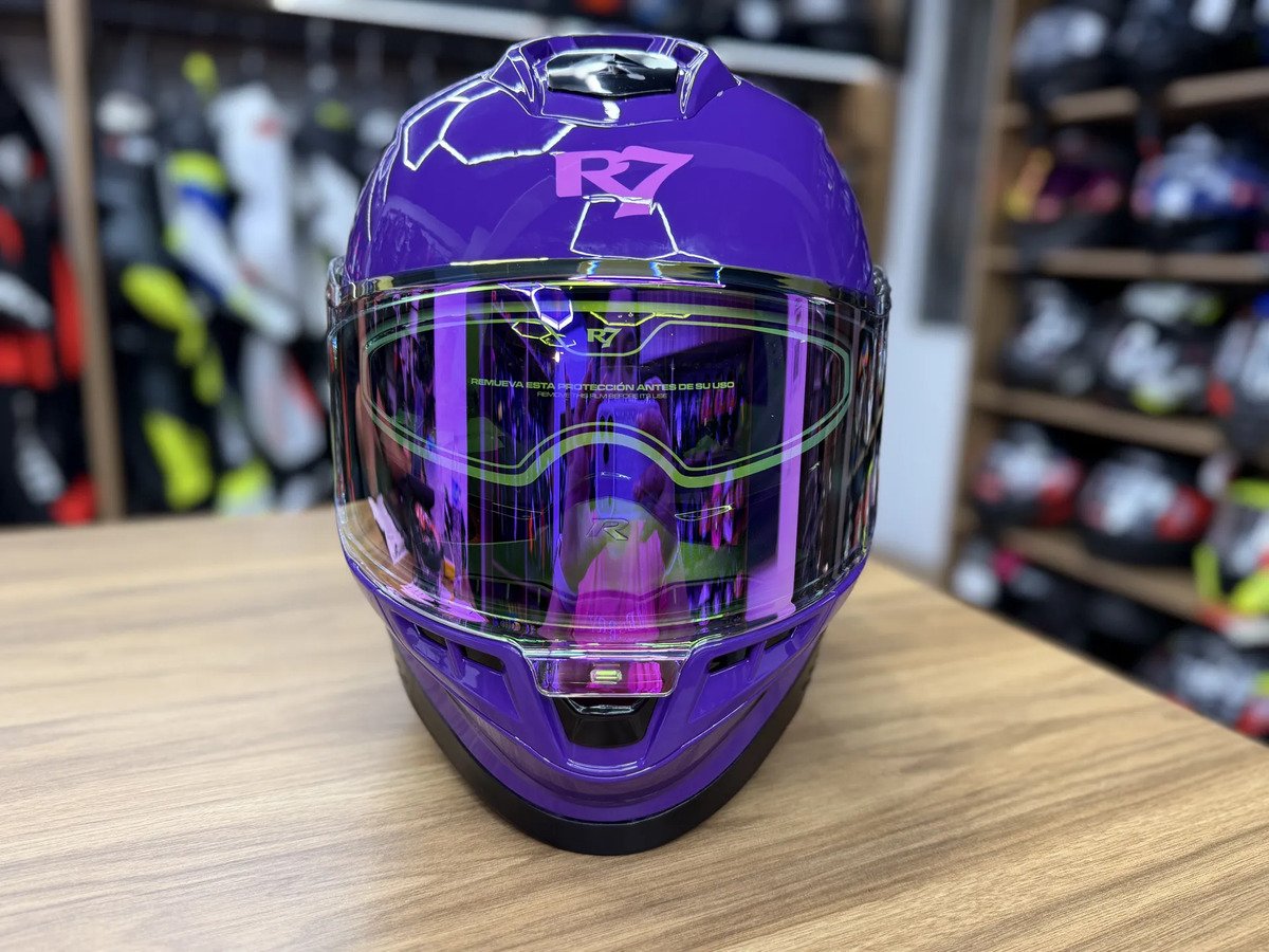 Casco Integral R7 Racing Morado Dama - Imagen 4
