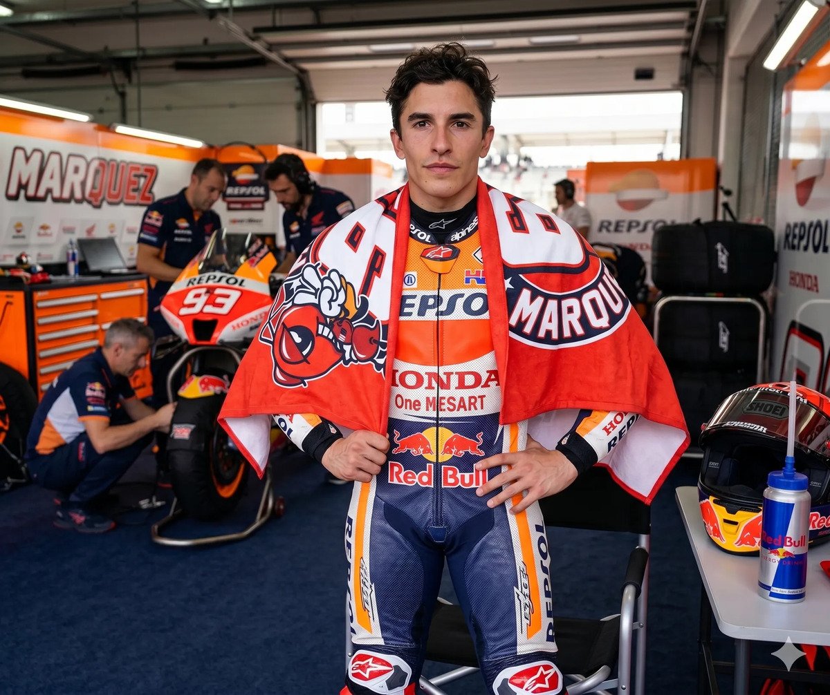 Toalla Deportiva Moto Gp Marc Marquez 145x80 - Imagen 2