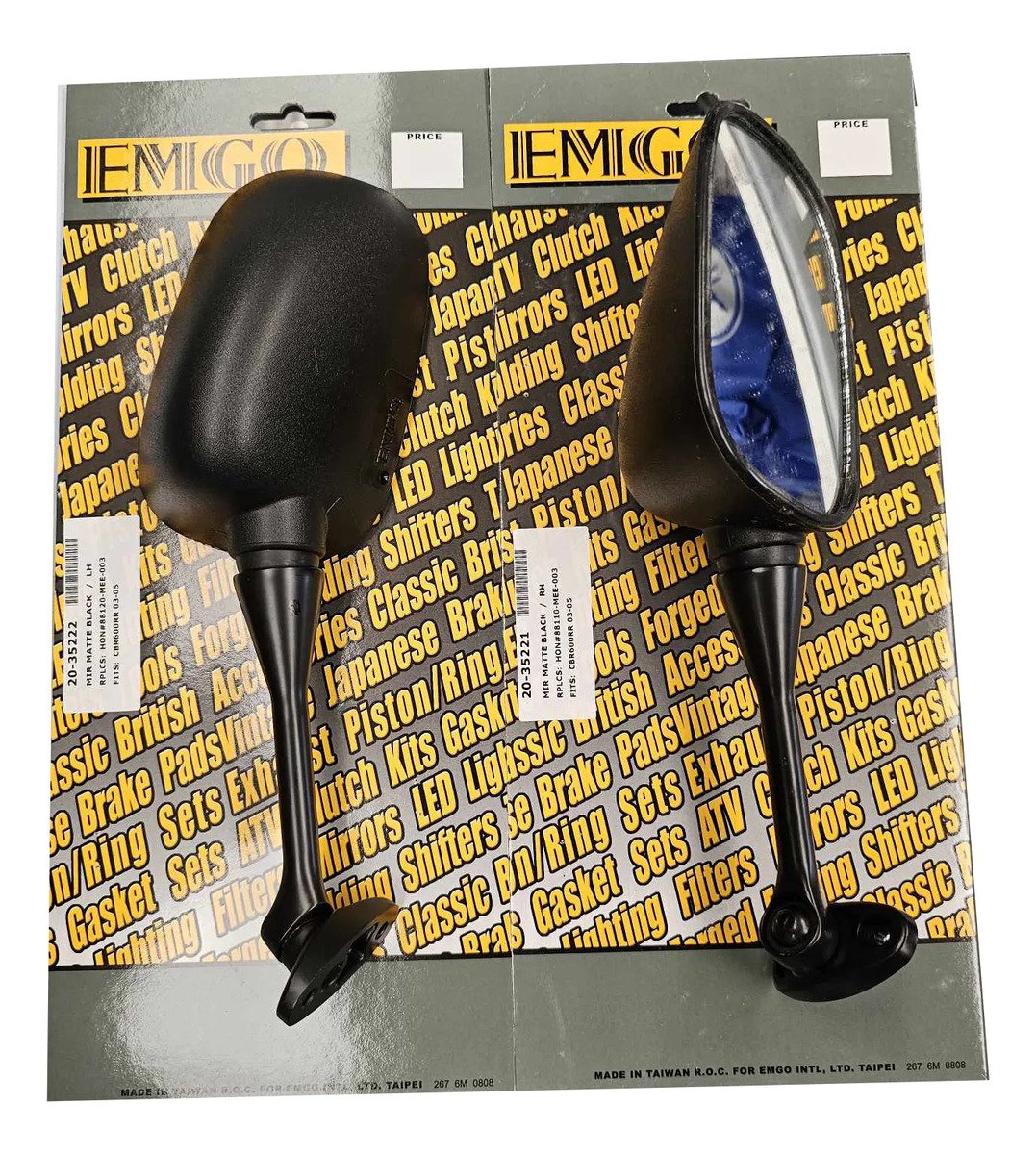 Retrovisores Honda Cbr 600 03-23 1000 04-07 Emgo Derecho