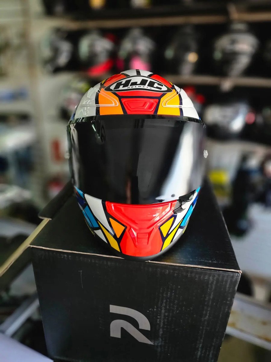 Casco Integral Hjc Rpha 1 Red Bull San Marino Gp Original - Imagen 4