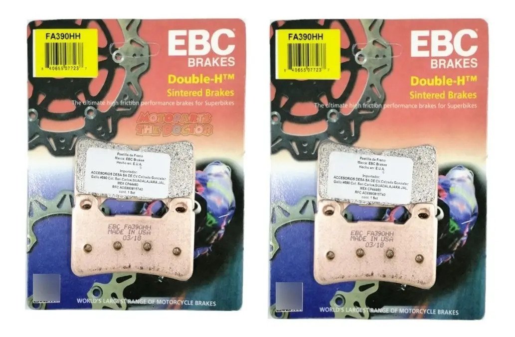Balatas Ebc Delanteras Honda Cbr 600rr 05-17 Fa390hh