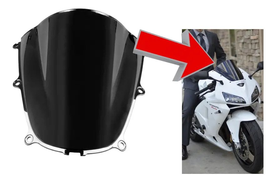 Mica Parabrisas Motocicleta Honda Cbr600 600rr 2005 2006 - Imagen 3