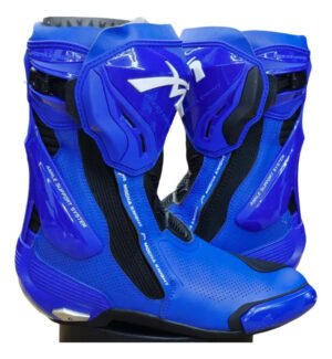 Botas Mocha Knight Tipo Gp Tech Para Motociclista Biker