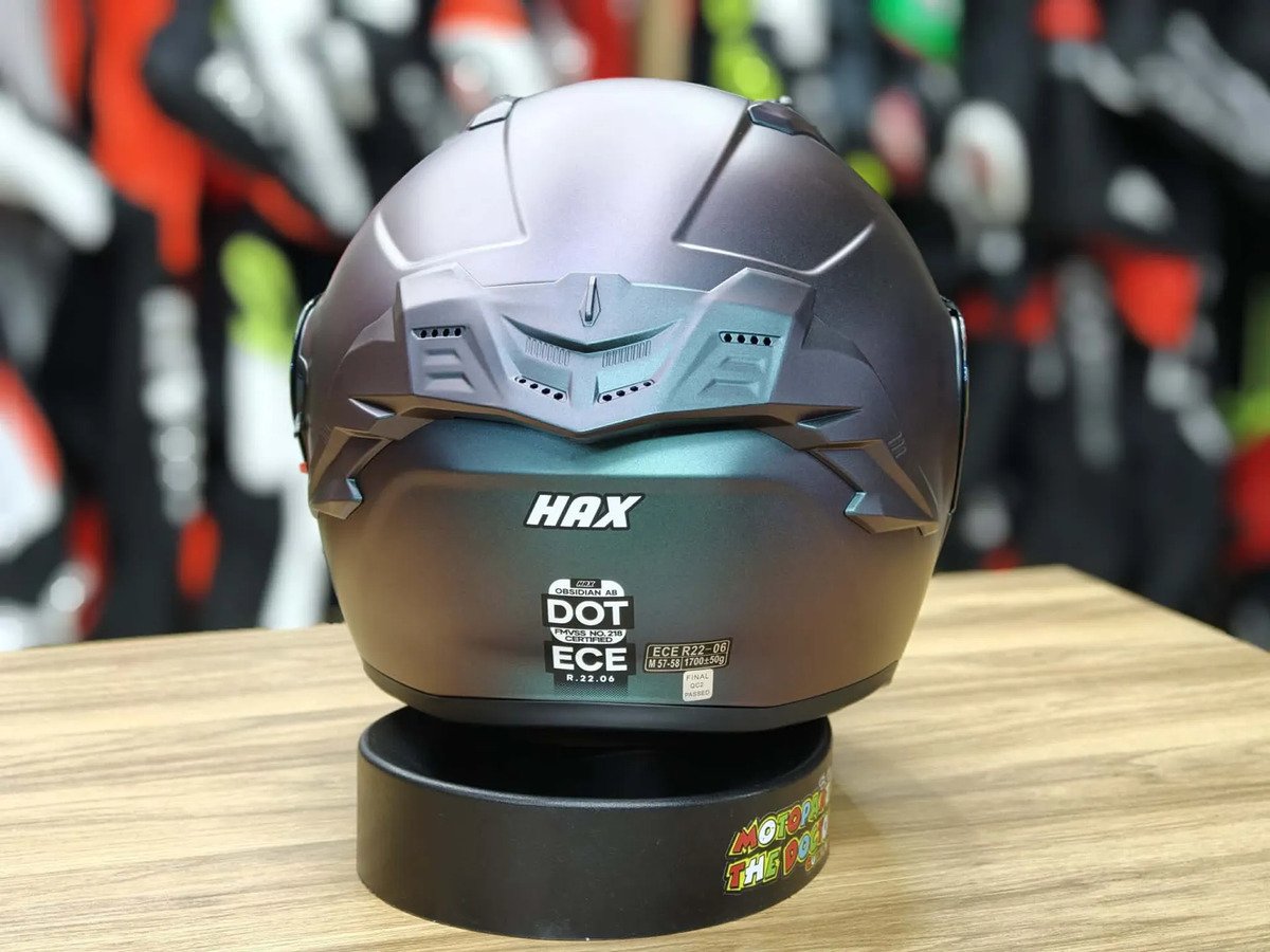 Casco Abatible Hax Obsidian Aurora Mate Tornasol Aurora Mate - Imagen 5