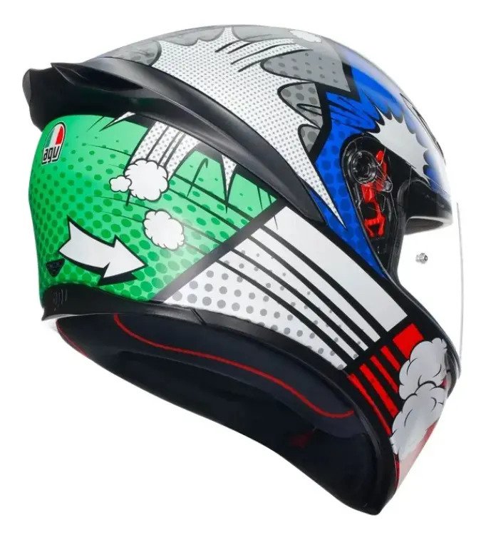 Casco Integral Agv K1 Bang Matt Italy/blue Ece2206 Original - Imagen 4