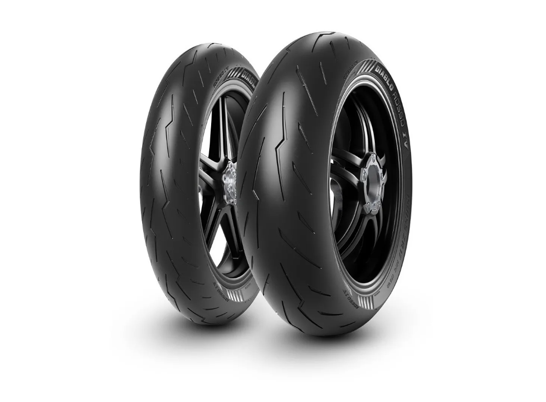 par de llantas pirelli rosso iv 190/55ZR17 y 120/70ZR17