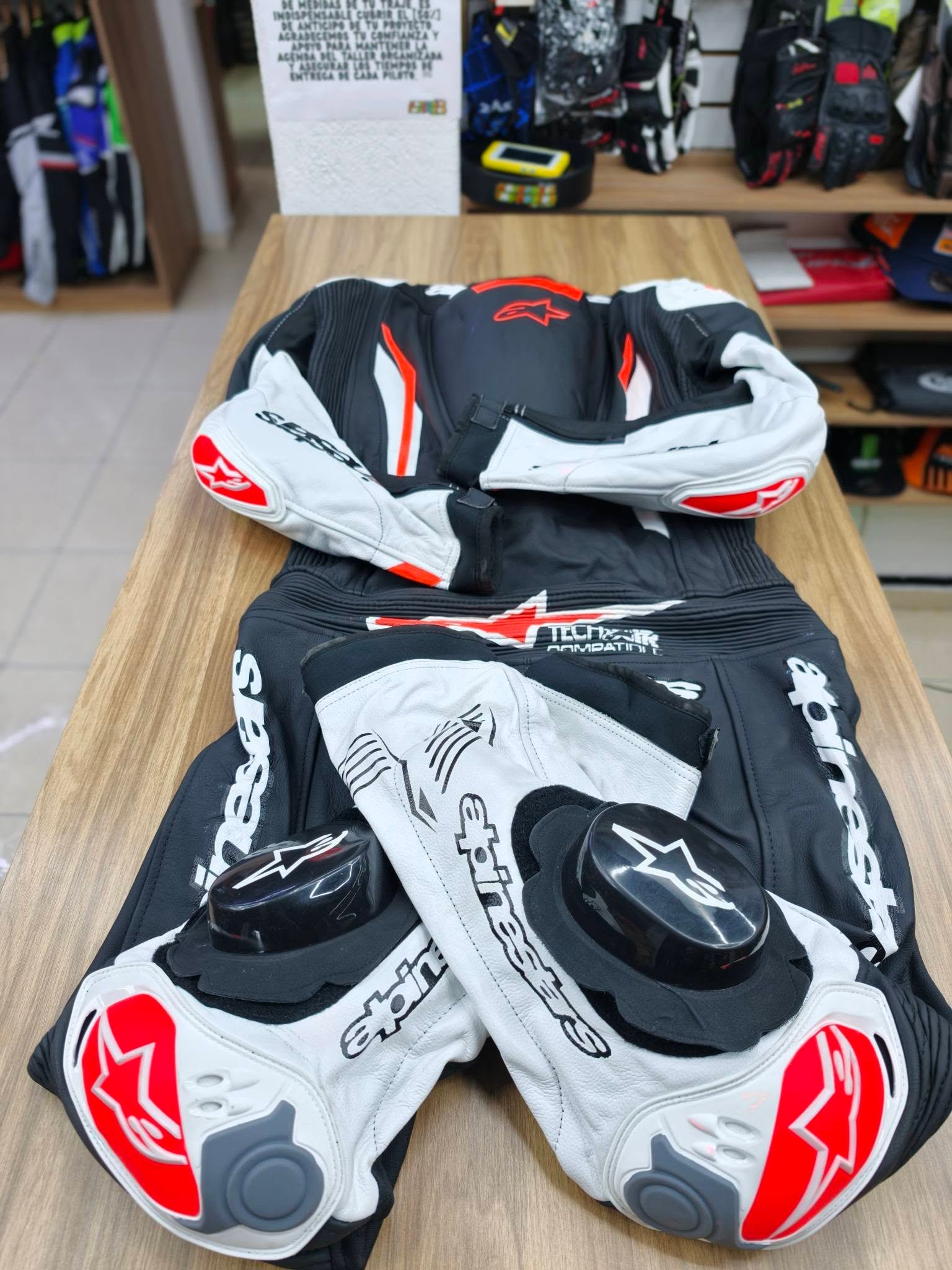 Mono de Cuero para Moto Alpinestars |Traje Deportivo con Protecciones CE - Imagen 8