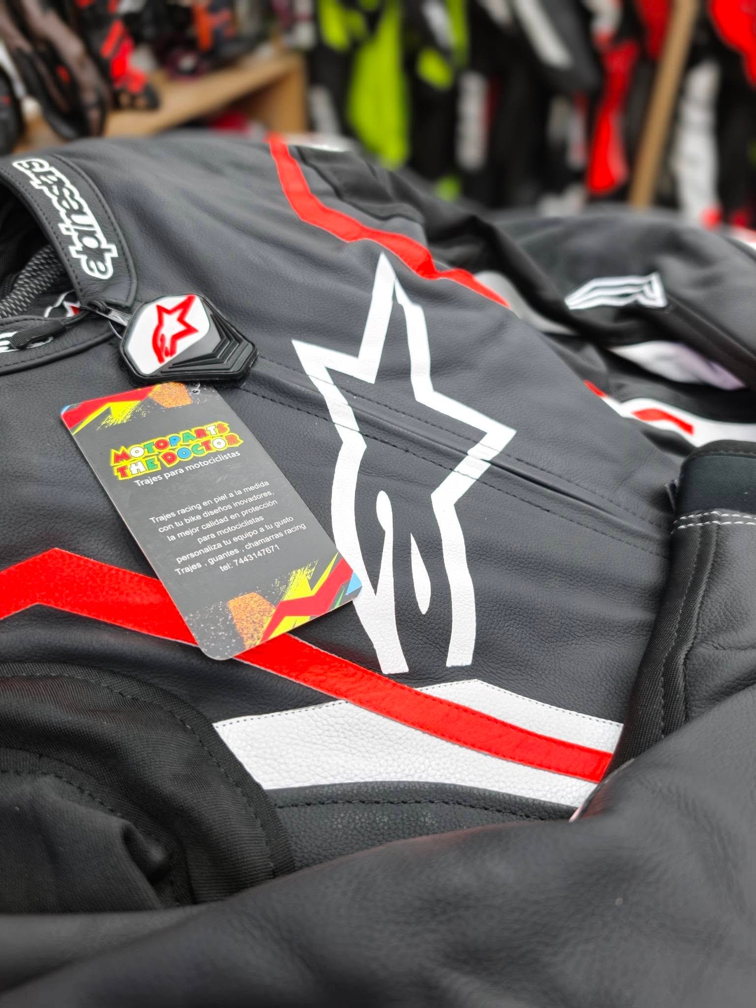 Mono de Cuero para Moto Alpinestars |Traje Deportivo con Protecciones CE - Imagen 7